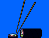 Dibujo Sushi pintado por catarinita10