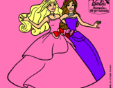 Dibujo Barbie y su amiga súper felices pintado por hermosasssss