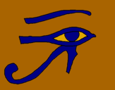 Dibujo Ojo Horus pintado por minimuxum