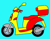 Dibujo Ciclomotor pintado por ghghehh