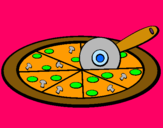 Dibujo Pizza pintado por marta93905