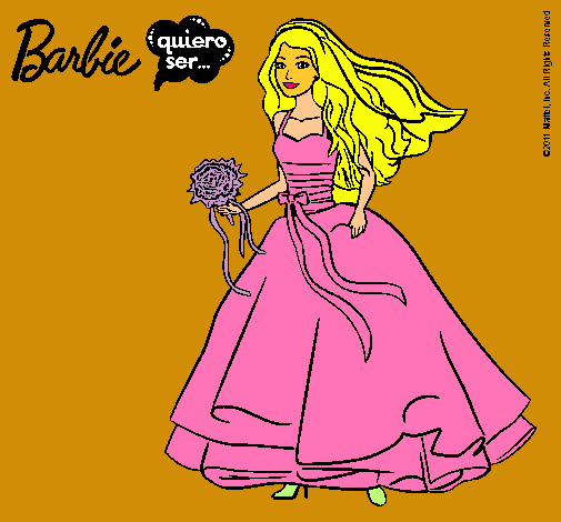 Barbie vestida de novia