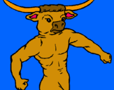 Dibujo Cabeza de búfalo pintado por ainoko