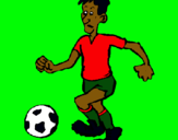 Dibujo Jugador de fútbol pintado por GodZilLa