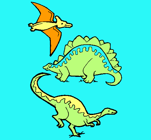 Tres clases de dinosaurios