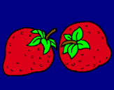 Dibujo fresas pintado por tfgrv