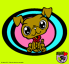 Dibujo Perrito Littlest Pet Shop pintado por rocio2001