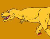 Dibujo Tiranosaurio rex pintado por Yoelini