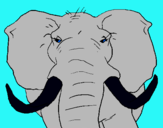 Dibujo Elefante africano pintado por aleria