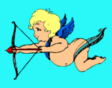 Dibujo Cupido volando pintado por Hiasin