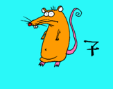 Dibujo Rata pintado por olgam