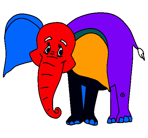 Elefante feliz