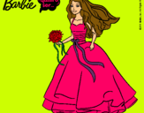 Dibujo Barbie vestida de novia pintado por azoo