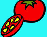 Dibujo Tomate pintado por martusqui