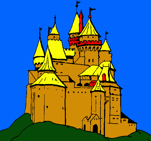 Dibujo Castillo medieval pintado por migl