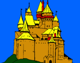 Dibujo Castillo medieval pintado por migl