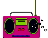 Dibujo Radio cassette 2 pintado por jhdbnhnjhfdn