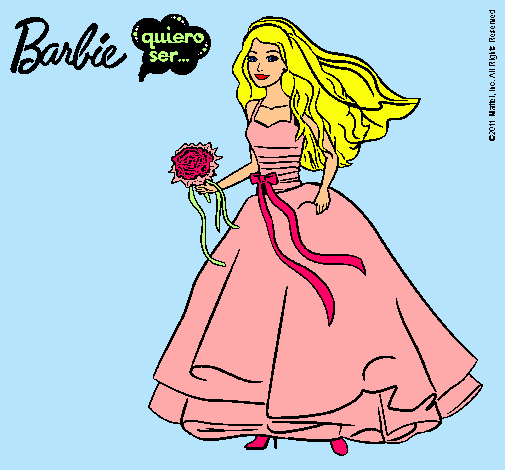 Barbie vestida de novia