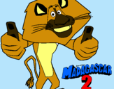 Dibujo Madagascar 2 Alex pintado por AxelGael