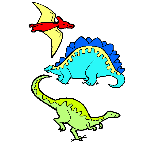 Tres clases de dinosaurios