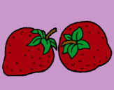 Dibujo fresas pintado por mikeyla