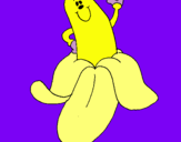 Dibujo Banana pintado por HJHJ