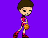 Dibujo Jugadora de básquet pintado por eliavatar