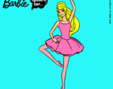 Dibujo Barbie bailarina de ballet pintado por Sther