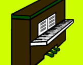 Dibujo Piano pintado por bnfgbhyhghyn