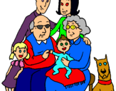 Dibujo Familia pintado por gjgfjwehdkue