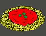 Dibujo Espaguetis con queso pintado por 9876543210
