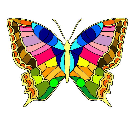 Dibujo Mariposa pintado por moncofar