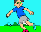 Dibujo Jugar a fútbol pintado por axel3334567a