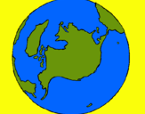 Dibujo Planeta Tierra pintado por planeta