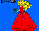 Dibujo Barbie vestida de novia pintado por skiper9