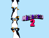 Dibujo Madagascar 2 Pingüinos pintado por SANDRA8