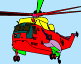 Dibujo Helicóptero al rescate pintado por herze
