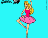 Dibujo Barbie bailarina de ballet pintado por oaxaca