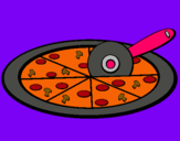 Dibujo Pizza pintado por BAbril