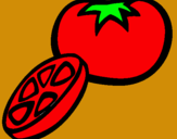 Dibujo Tomate pintado por 50041400