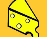 Dibujo Queso pintado por formatge