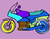 Dibujo Motocicleta pintado por niko123