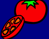 Dibujo Tomate pintado por FFDHGTTDFEHF