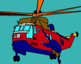 Dibujo Helicóptero al rescate pintado por JEZHUG