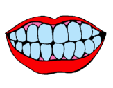 Dibujo Boca y dientes pintado por Marcel9