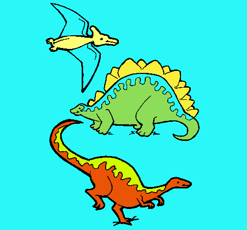 Tres clases de dinosaurios