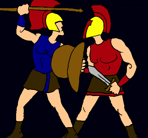 Lucha de gladiadores