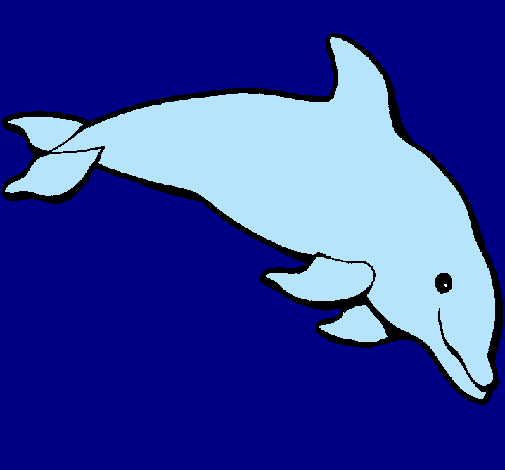 Dibujo Delfín contento pintado por urielzaid