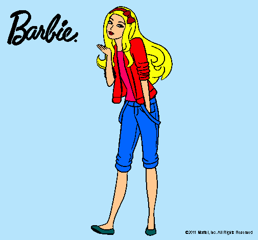 Barbie con look casual