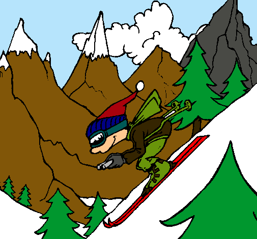 Dibujo Esquiador pintado por GIANLUCCA